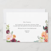 Herbstblüten werden Sie meine Trauzeugin sein (Rückseite)