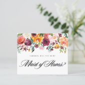 Herbstblüten werden Sie meine Trauzeugin sein (Stehend Vorderseite)