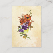 Herbstblütenblütenblütenblütenblütenblütenblütenbl Begleitkarte (Rückseite)