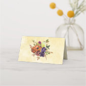 Herbstblütenblütenblütenblütenblütenblütenblütenbl Platzkarte (Rückseite)