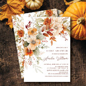 Herbstblütendusche Einladung