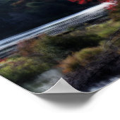 Herbstblüteneffekt nach Sumpf Poster (Ecke)