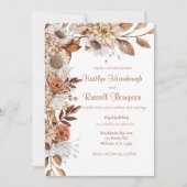 Herbstblüteneinladung Einladung (Vorderseite)