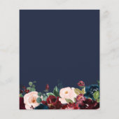 Herbstblütenhaus Party Einladung (Rückseite)