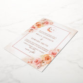 Herbstblütenhochzeit Folieneinladung (Gedreht)