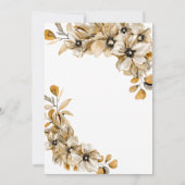 Herbstblütenhochzeit Save The Date (Rückseite)