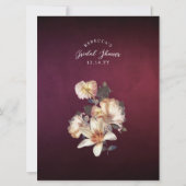 Herbstblütenschätze, wer Braut oder Groom-Duschspi Einladung (Rückseite)