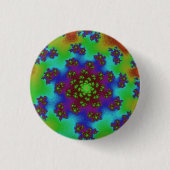 Herbstblütensprinklen Button (Vorderseite)