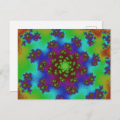 Herbstblütensprinklen Postkarte (Vorne/Hinten)