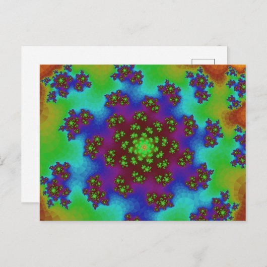 Herbstblütensprinklen Postkarte (Vorne/Hinten)