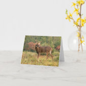 Herbstbocknotiz Karte (Gelbe Blume)