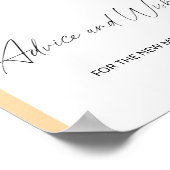 Herbstbogen - Beratung und Wünsche für Newlyweds P Poster (Ecke)