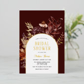 Herbstbogen Brautparty Einladung (Stehend vorne)