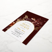 Herbstbogen Brautparty Einladung (Gedreht)