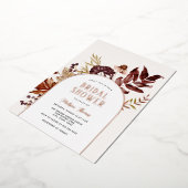 Herbstbogen Brautparty Einladung (Gedreht)