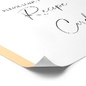 Herbstbogen - Ihre Rezept-Karte hier Poster (Ecke)