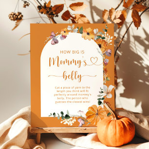 Herbstbogen, wie groß das Bauchposter der Mama ist Poster