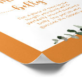 Herbstbogen, wie groß das Bauchposter der Mama ist Poster (Ecke)