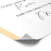 Herbstbogen - Wie viele Küsse Brautparty Poster (Ecke)