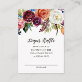 Herbstboho bläst Babydusche Windelwaschkarte Begleitkarte (Vorderseite)