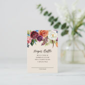 Herbstboho bläst Babydusche Windelwaschkarte Begleitkarte (Stehend Vorderseite)