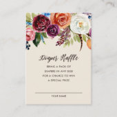 Herbstboho bläst Babydusche Windelwaschkarte Begleitkarte (Vorderseite)