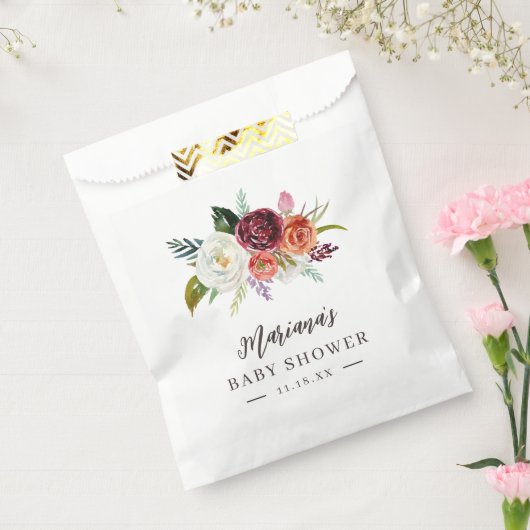 Herbstboho blubt Personalisierte Babydusche Geschenktütchen (Versiegelt)