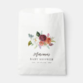 Herbstboho blubt Personalisierte Babydusche Geschenktütchen (Vorderseite)