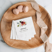 Herbstboho blubt Personalisierte Babydusche Serviette