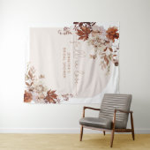 Herbstboho Fall in Liebe Brautparty Wandteppiche (Beispiel (Horizontal))