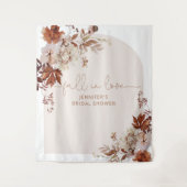 Herbstboho Fall in Liebe Brautparty Wandteppiche (Vorderseite)