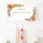 Herbstboho Rustic Baby Dusche Banner (Insitu)
