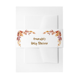 Herbstboho Rustic Baby Dusche Einladungsbanderole