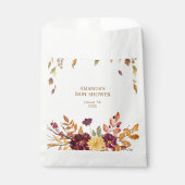 Herbstboho Rustic Baby Dusche Geschenktütchen (Vorderseite)