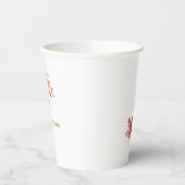 Herbstboho Rustic Baby Dusche Pappbecher (Links)