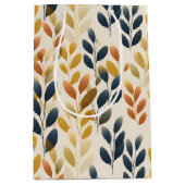 Herbstboho und Bohemische Blätter Mittlere Geschenktüte (Vorderseite)