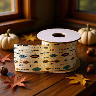 Herbstboho und Bohemische Blätter Satinband