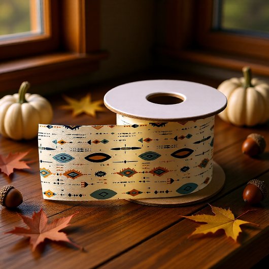 Herbstboho und Bohemische Blätter Satinband