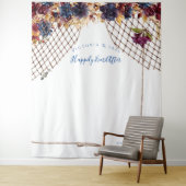 Herbstboho Wedding Foto Stand Hintergrund Wandteppich (Beispiel)