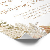 Herbstboho, wie groß das Bauchposter der Mama ist Poster (Ecke)