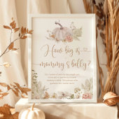 Herbstboho, wie groß das Bauchposter der Mama ist Poster