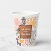 Herbstbotanikum Pappbecher (Rückseite)