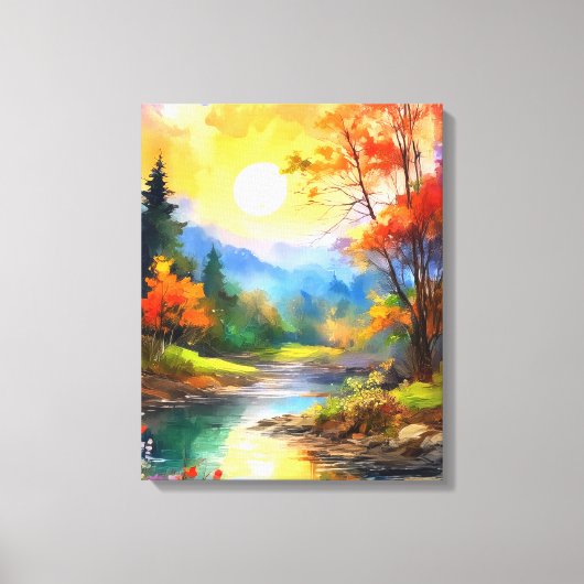 Herbstbotschaft Leinwanddruck (Vorderseite)