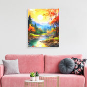 Herbstbotschaft Leinwanddruck (Insitu (Wohnzimmer))