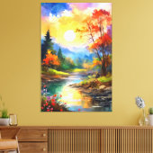 Herbstbotschaft Leinwanddruck (Insitu (Wohnzimmer))