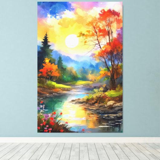 Herbstbotschaft Leinwanddruck (Insitu (Holzboden))