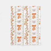 Herbstbows & Florals Fleece Blanket - Gemütliches (Vorderseite)