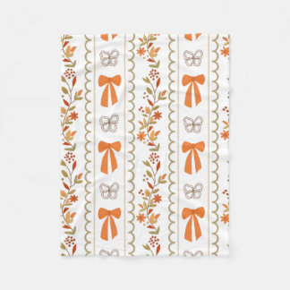 Herbstbows & Florals Fleece Blanket - Gemütliches
