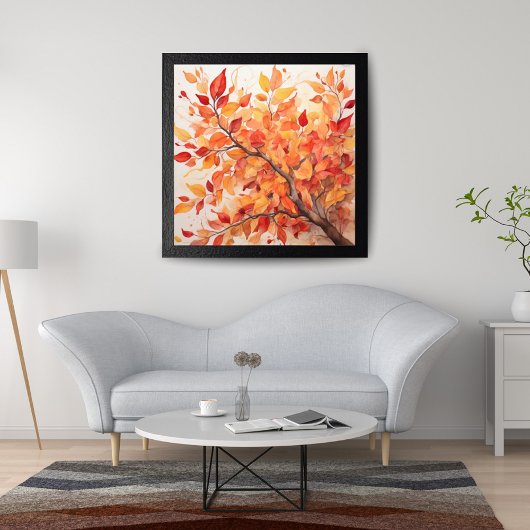 Herbstbrand Fotodruck