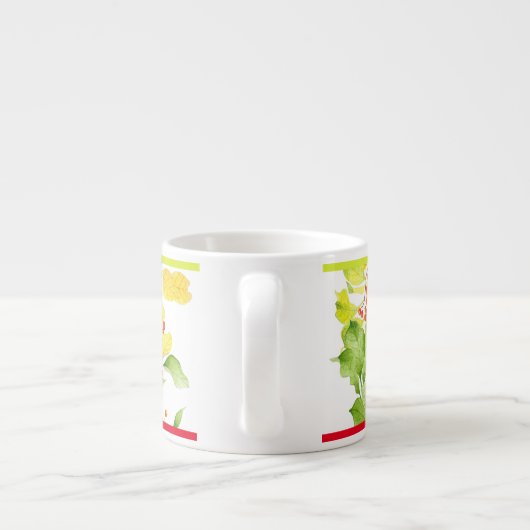 Herbstbrände auf einer Espresso-Tasse Espressotasse (Rückseite)